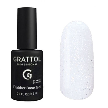 GRATTOL Rubber Base Glitter 2, 9 мл