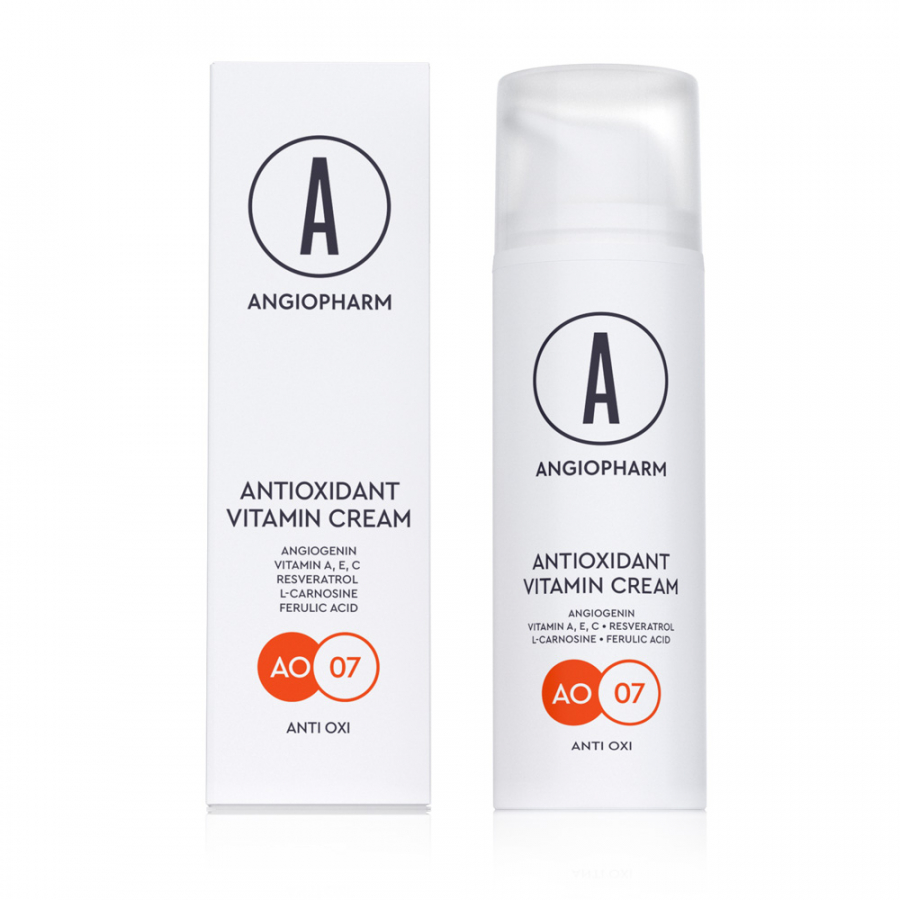 Angiopharm Антиоксидантный крем с витаминами A, E, C, 50 мл