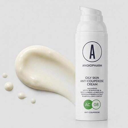 Angiopharm Антикуперозный крем для себопрофицитной кожи, 50 мл