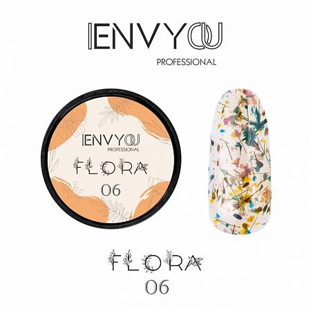 Гель с сухоцветами Flora №6 "I Envy You", 5 гр