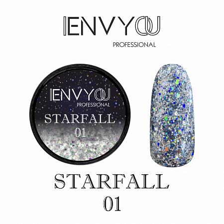 Декоративный гель  Starfall №1 "I Envy You", 6 гр