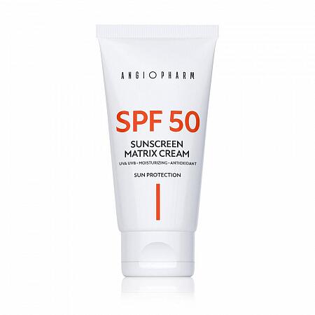 Angiopharm Солнцезащитный крем SPF 50, 50 мл