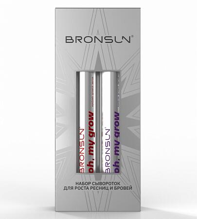 Bronsun Набор сывороток для роста ресниц и бровей