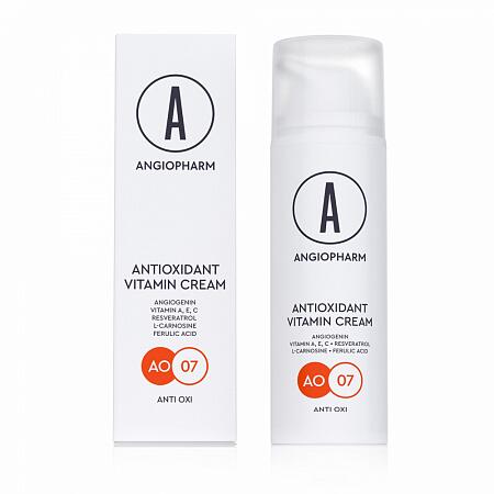 Angiopharm Антиоксидантный крем с витаминами A, E, C, 50 мл